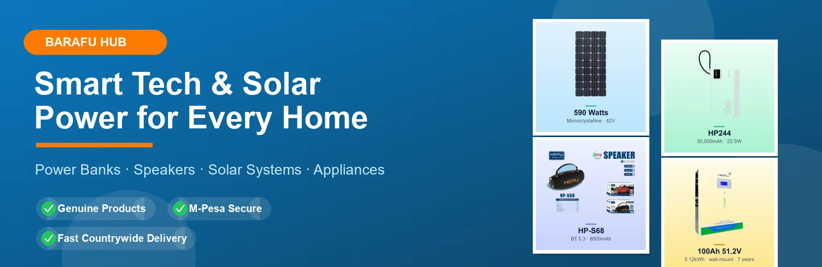Barafu Hub — Electronics, Solar Power & Home Appliances in Kenya