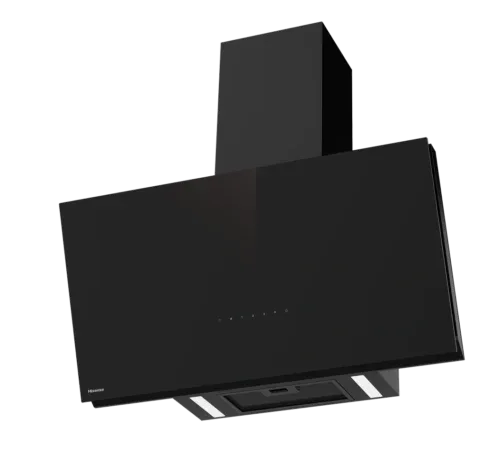 Hisense HAH902BG01 - 90cm vertical hood with colourful glass, touch/mechanical controls, LED lighting, AI filters, 750m3/h airflow and WiFi