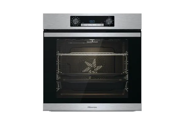 Hisense HEO901SS03 - 90cm 125L built-in oven, stainless steel control panel, max 250c, 9 functions plus rotisserie, mechanical timer, triple-layer glass door and twin convection fans