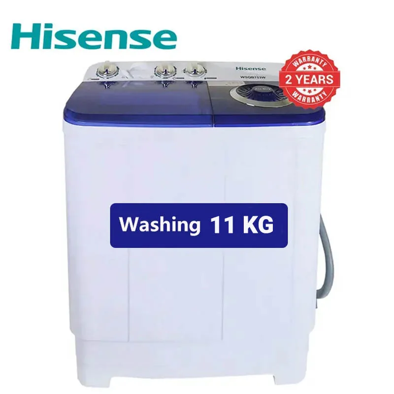 Hisense WSRB113W - Washing machine twin tub 11kg, white, semi-automatic