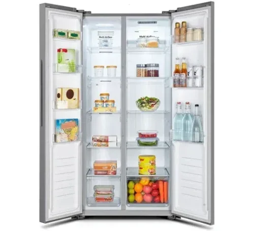 Hisense REF558DR-BG - Hisense fridge side-by-side 541 litres with water dispenser, black glass, inverter technology