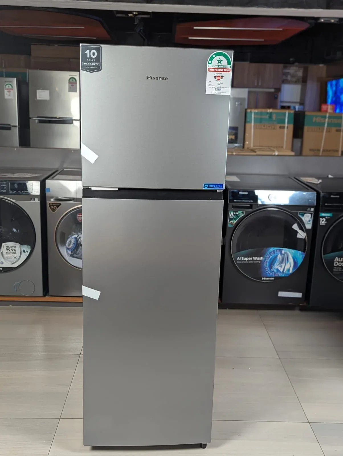 Hisense REF226DR - Hisense fridge 230 litres, bottom-freezer, silver