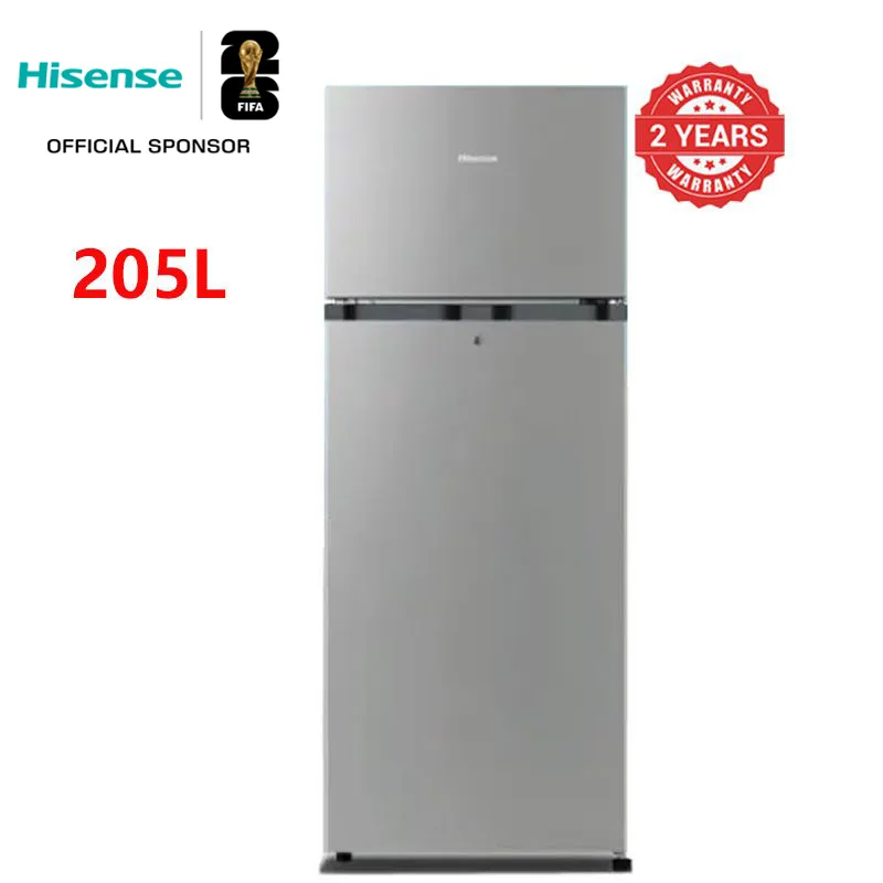 Hisense REF205DR - Fridge 205 litres, frost, double door, silver