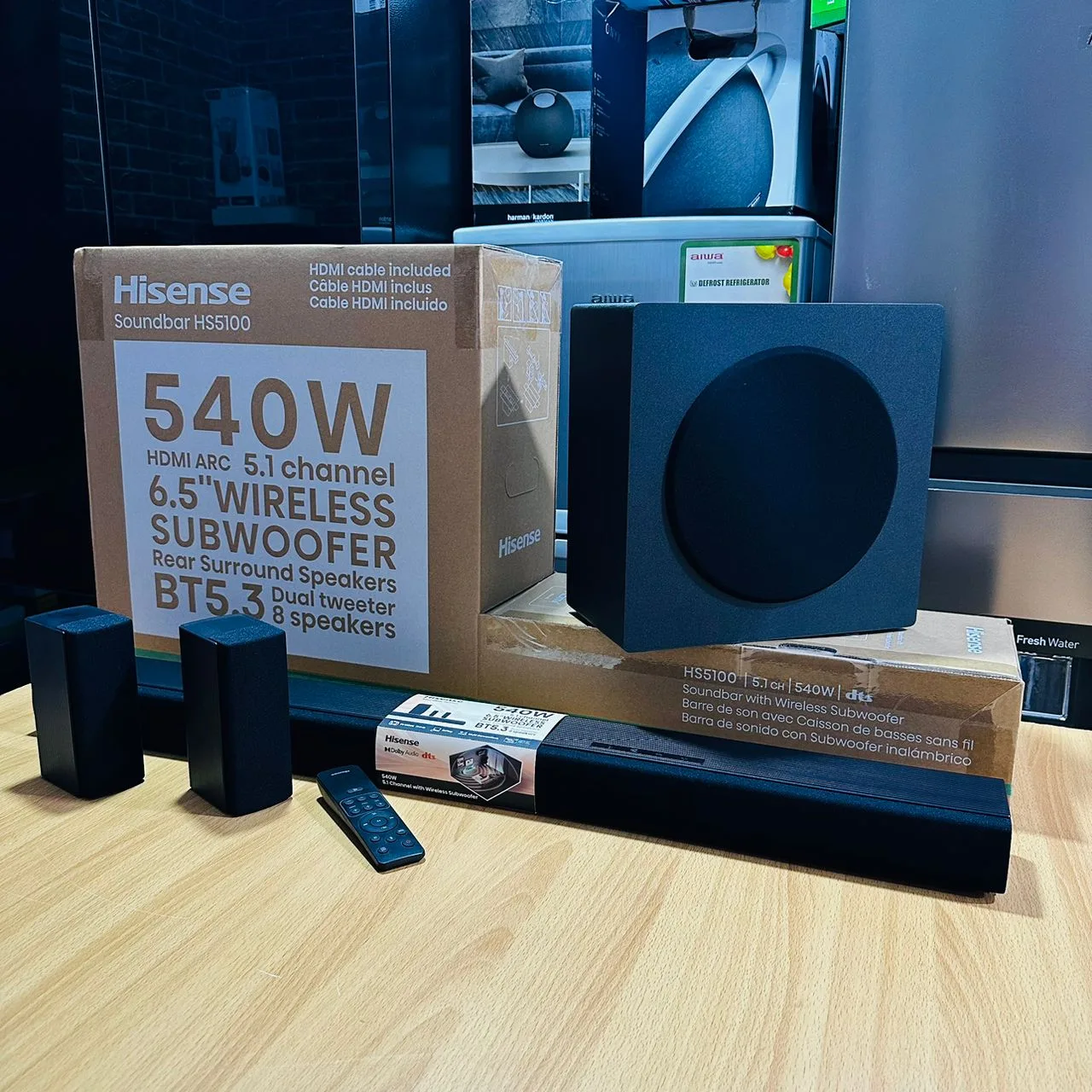 Hisense HS5100 - Hipsone HS5100 sound bar, 540W, 5