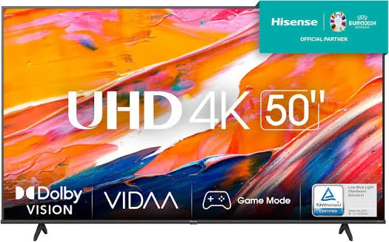 Hisense 50A6QKEN - Hisense 50-inch Smart 4K UHD Frameless TV (A6 series)