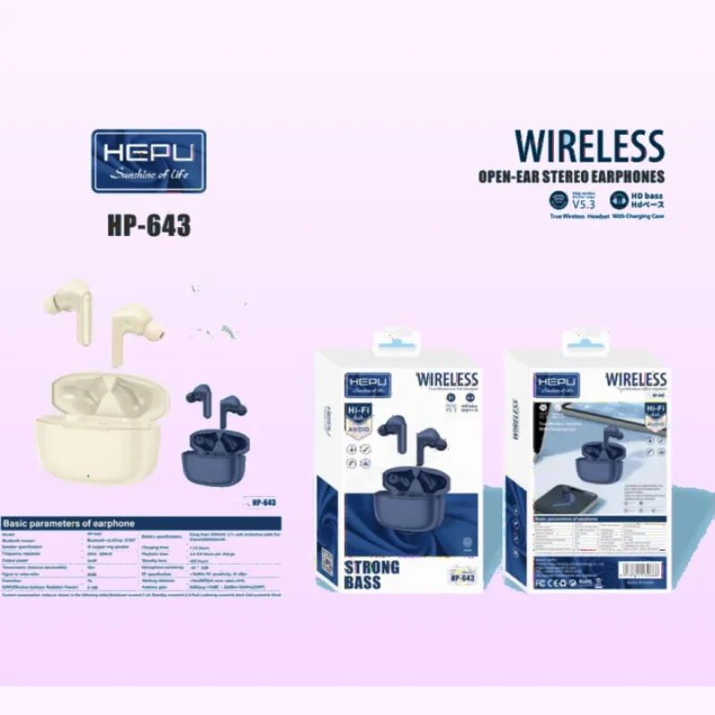 HEPU HP643 TWS Wireless Earbuds (Bluetooth 5.3)