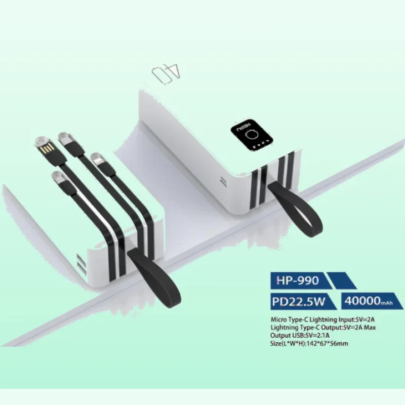 HEPU HP990 40,000mAh 10W Fast Charge Power Bank